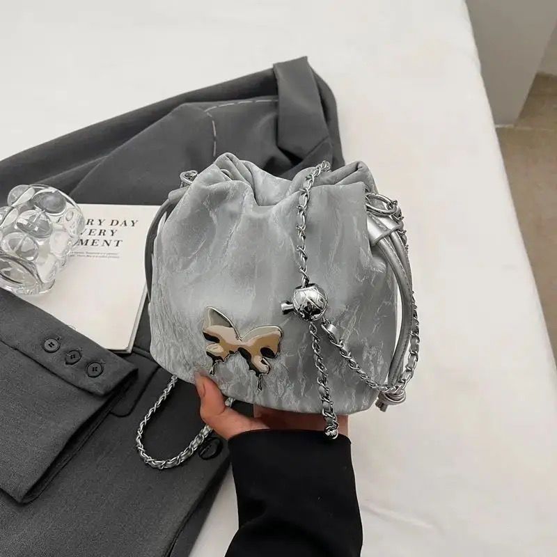 Designer Chain Crossbody Fashion Bucket Bag